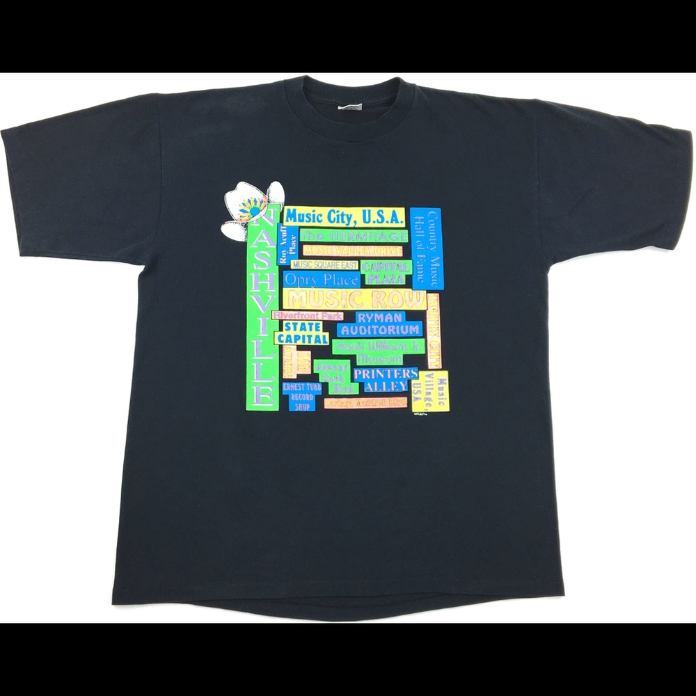 Vintage Nashville Music City, U.S.A. Single Stitch